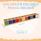 Wooden Colored Pencil Holder, Crayon Organizer (Integrated) - Image 2