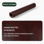 Havee Cabana Leather Desk Mat - Genuine Leather Handmade in Colombia - 32" x 16" - Brown - Image 7
