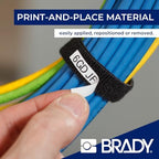 BradyGrip Authentic (M21-750-414) Print-on Hook Labels with Ribbon Featuring Velcro® Brand Hook for M21 Printers - 0.75" - Image 4