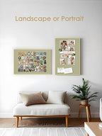 Fabric Bulletin Board 30x20 inches, Golden Aluminum Framed Wall Pin Board - Image 2