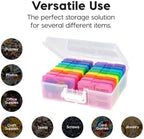 IRIS USA Photo Storage Box |Made in USA| 16 Cases - (2-Pack) - Clear/Multi - Image 5