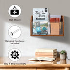 Wall File Holder & Organizer, Wall Mount Magazine Holder - Image 3