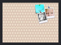PinPix 22x16 inch Cork Bulletin Board. This Decorative Framed Pin Board Comes with Diamond Pattern in Light Pink and Cream Design and Satin Black. Ideal for Home, Office Decor or School (PinPix-294) by PinPixBulletinBoards