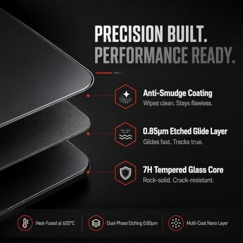 Flash Beyond Glass Gaming Mouse Pad, 400 x 300 mm, White - Image 4