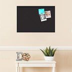 PinPix 30x20 inch Cork Bulletin Board. This Decorative Framed Pin Board Comes with Diamond Pattern in Black Design and Satin Black. Ideal for Home, Office Decor or School (PinPix-120) - Image 2