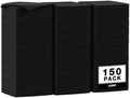 AIDEA Microfiber Cleaning Cloth Black 150PK,Cleaning Rags Shop Towel 12×12" by AIDEAHOME
