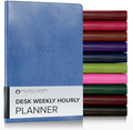 Gallery Leather Desk Hourly Weekly Planner 2026-2027 Acadia Hydrangea by GalleryLeather