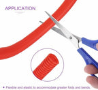 DMiotech 50ft Wire Loom Split Tubing 1 1/4 Inch(31.8mm) ID Red - Image 2