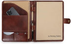 Full Grain Leather Legal Pad Portfolio Organizer for Work - Wine - Image 3