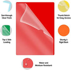 Assorted Color Vinyl Folders, Heavy Duty Plastic Folders with Clear Front Pocket, Doctor Stuff, Letter Size L-Type Document Holder for Home, Office and Medical, Pack of 100 - Image 4