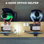 Small Glass Desktop Whiteboard Dry-Erase-Board - Computer Keyboard Stand with Wireless Charger White Board Surface Pad with Drawer, Desk Organizers with Accessories for Office, Home, School Supplies - Image 6