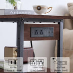 Lerliuo 3-Tier Printer Stand with Charging Station, Rolling Printer Table - Image 4