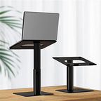 BESIGN LSX6 Computer Holder Stand, Ergonomic Adjustable Notebook Riser for Standing Work, Compatible with Air, Pro, Dell, HP, Lenovo More 10-14" Laptops, Black - Image 2