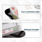 Ergonomic Mouse Pad and Keyboard Wrist Rest with Massage Design, Space-Saving Mouse Pad Wrist Support, Memory Foam Wrist Rest with Non-Slip PU Base for Computer Desk, Rose - Image 4