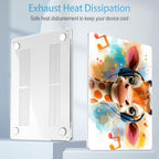 Mektron Case for 2026 MacBook Neo 13-inch A18 Pro chip A3404 Laptop Cover with 13-inch (Diagonal) Liquid Retina Display+ Keyboard Cover+ Screen Protector, Cute Giraffe - Image 3