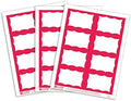 C-Line Pressure Sensitive Inkjet/Laser Printer Name Badges, Red Border, 3.38 x 2.33 Inches, 200 Labels per Box (92364) by C-Line