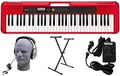 Casio CT-S200RD PPK 61-Key Premium Keyboard Pack with Stand, Headphones & Power Supply, Red by Unknown