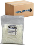 Kable Kontrol Cable Zip Ties, 8 Inch, 17000 Pcs, 40lbs Test, Natural White by KABLEKONTROL%C2%AE