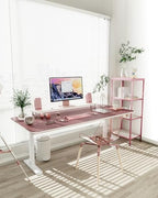 YSAGi Non-Slip Leather Desk Pad XL Size, Waterproof Laptop Computer Desk Keyboard Mat, Table Protector Blotter Mat, Large Mouse Pad for Office/Work/Home/Decor(Dark Pink, 47.2" x 23.6")-No Band - Image 2