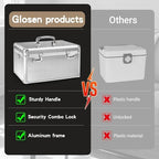 Silver Medication Combination Lock Boxes with Code Large - Image 7