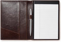 HISCOW Slim Leather Junior Padfolio, 5x8 Notepad Cover, Veg-Tanned Coffee by HISCOW