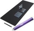 Vyaaa 63" x 24" PU Leather Desk Mat, Black Large Mouse Pad by Vyaaa