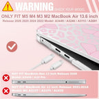 May Chen for M5 MacBook Air 13.6 Inch Case 2026 2025 2024-2022 Release M5 A3449 M4 A3240 M3 A3113 M2 A2681, Plastic Hard Shell Case for MacBook Air 13.6" with Retina Display, Bow P947 - Image 2