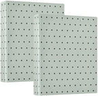 Standard View 3 Ring Binder, Sage Green Polka Dot Durable Flexible Portable Waterproof Hardcover 1.5 Inch D Rings 500-Sheet Capacity Organizer 1PC - Image 2