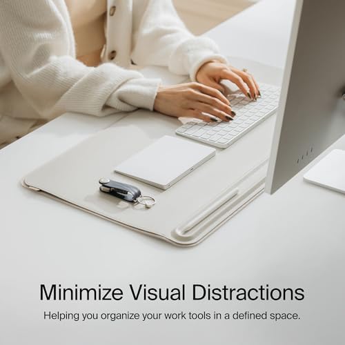Orbitkey Slim Leather Desk Mat - Black Desk Pad - Image 4