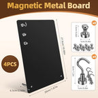 4 Pack Magnetic Board - Black Magnet Display Stand - Image 4