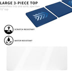 VIVO White Dry Erase 71 x 30 in Table Top, DESK-TOP72-30WE - Image 5