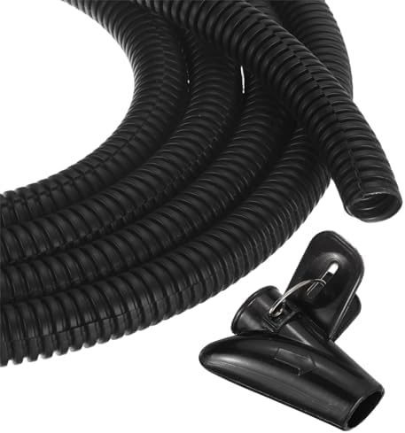 MECCANIXITY 1/2" 200ft Split Wire Loom Tubing w/Installation Tool Black by MECCANIXITY