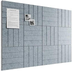 Bumusty 48" x 36" Large Cork Board Alternative, Slate Gray by BUMUSTY