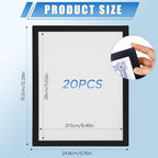 20 Pack Magnetic Sign Holder 8.5x11 inches with Magnetic Border - Image 2