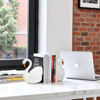 Swan Book Ends Decorative Bookends for Shelves, Elegant Swan Bookends for Bookshelf Decor, Animal Decorative Book Stoppers for Home Office - Image 5