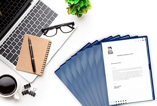 Doctor Stuff Premium Navy Blue Letter Size File Folders, 25 per package, 15 gauge vinyl back, 9.25 x 11.75 in - Image 5