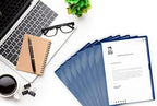 Navy Blue Vinyl Folders, Heavy Duty Plastic Folders with Clear Front Pocket, Doctor Stuff, Letter Size L-Type Document Holder for Home, Office and Medical, Pack of 100 - Image 5