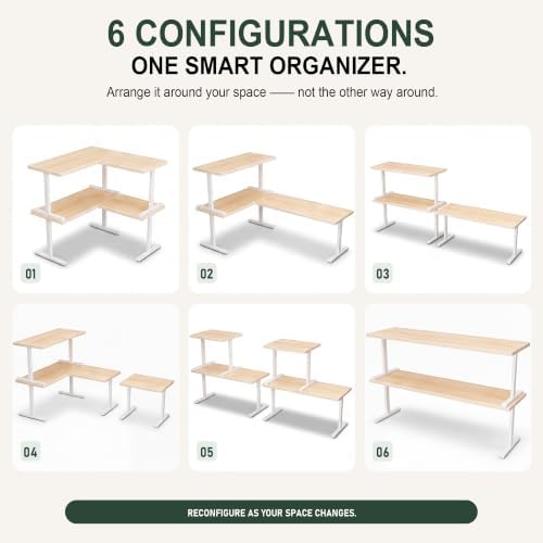 Golener Countertop Shelf, Kitchen Counter Organizer, Adjustable, Stackable - Image 3