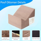 Version that Modern Pouf Ottoman,Relax Stool,Floor Poufs for Couch - Image 3