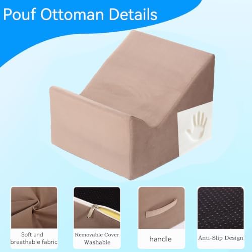 Version that Modern Pouf Ottoman,Relax Stool,Floor Poufs for Couch - Image 3