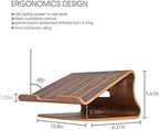 SAMDI Laptop Stand Wood, Wooden Cooling Computer Holder, Notebooks Desktop Mount for MacBook Air, Pro 13 15, iPad Pro 12.9, Dell XPS, Surface, Chromebook 11 to 17 (Walnut) - Image 6