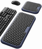 Vaydeer Extra Large Wide Wrist Rest Set for Keyboard and Mouse, Computer Ergonomic Wrist Support, Armrest Elbow Pad Mouse Rest, Typing Pain Relief Soft Memory Foam Desk Cushion for Office Work Gaming by Vaydeer