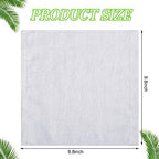 Oudain 100 Pcs White Cleaning Cloths Bulk Reusable Cleaning Rags - Image 2