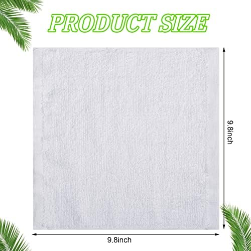 Oudain 100 Pcs White Cleaning Cloths Bulk Reusable Cleaning Rags - Image 2