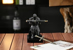 Medieval Armored Knight Pen Holder Figurine Paperweight Phone Stand Black - Image 6