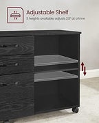 VASAGLE 3-Drawer Lateral File Cabinet, Home Office Printer Stand - Image 7