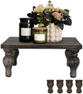 MAONAME Decorative Wood Display Risers, Washed Black Wooden Pedestal Stand by MAONAME