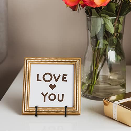 Hoteam 20 Pack Plate Stands for Display, Metal Photo Frame, Black - Image 4