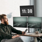 WALI Tall Triple Monitor Mount for 13-27 inch Computer Screens, up to 22lbs - Image 2