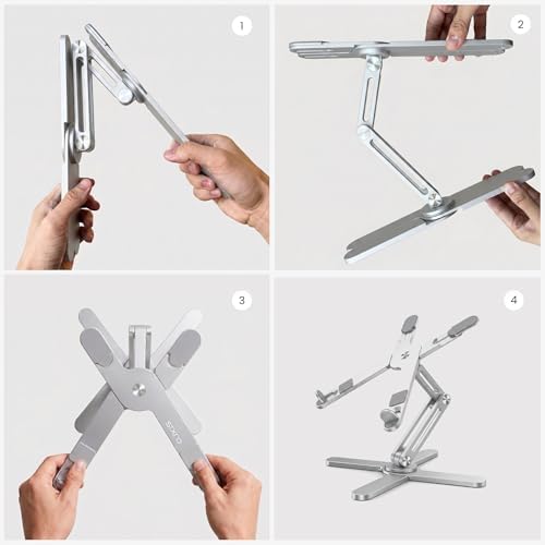 Model-X 2.0 Laptop Stand, Laptop Stand for Desk Adjustable Height - Image 2